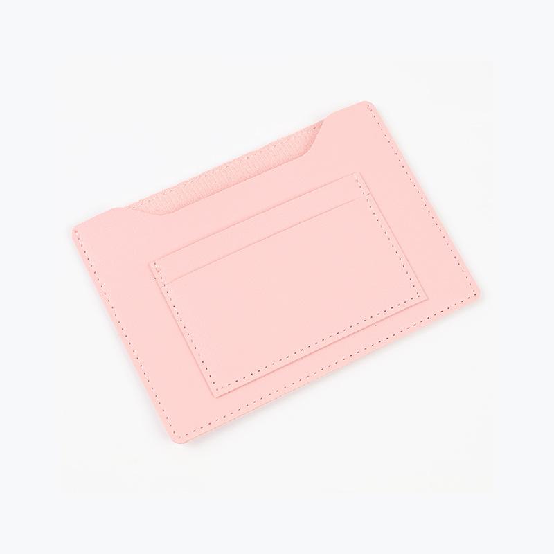 Simple Solid Color Passport Cover Multifunctional Pu Leather Card Holder Passport Clip Airplane Check-In Ticket Folder Travel
