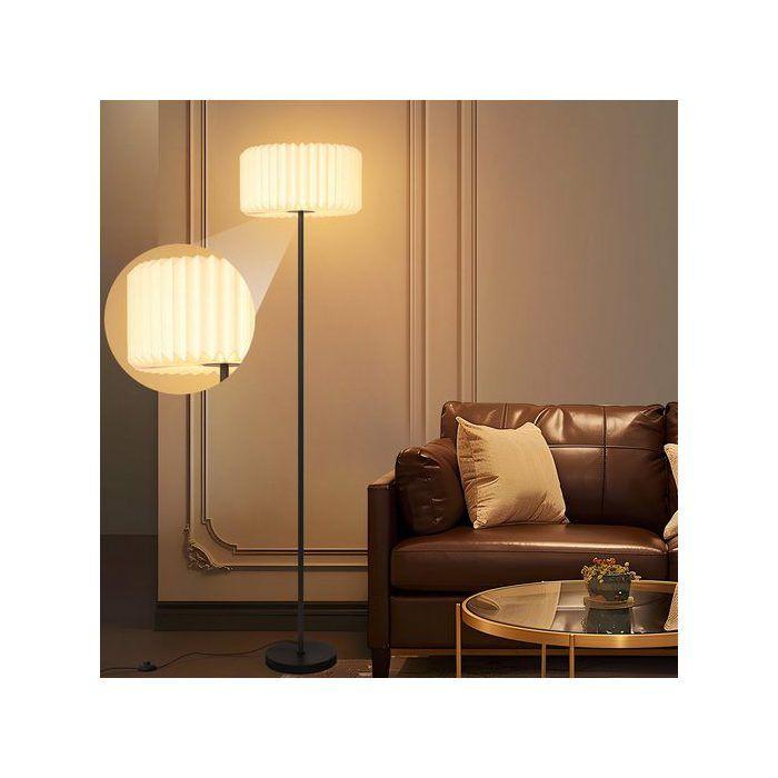 Floor Lamp - NETTLIFE - 152 Cm - White Paper Lampshade - G9 Socket - Metal and Acrylic