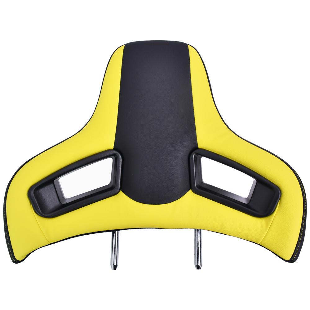 Car Sport Seat Headrest PVC Leather