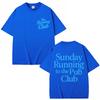 Sunday Running To The Pub Club T Shirts Men Women Sport High Quality Cotton T-shirt Oversized Cotton Casual T Shirt