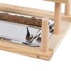 Bird Playground Wooden Play Gym Parakeet Swing With Stainless Steel Cup And Tray For Cockatiel Conure Finch Lovebird Exercise