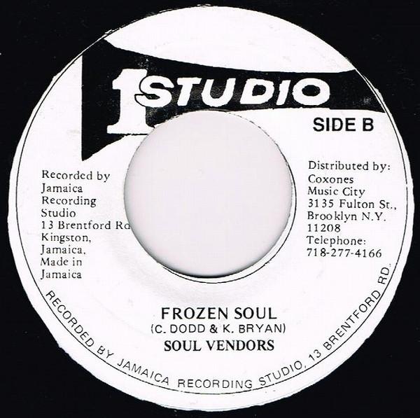 7inch Record SOUL VENDORS - Frozen Soul  NONE Studio One US Reggae, Ska & Dub Used