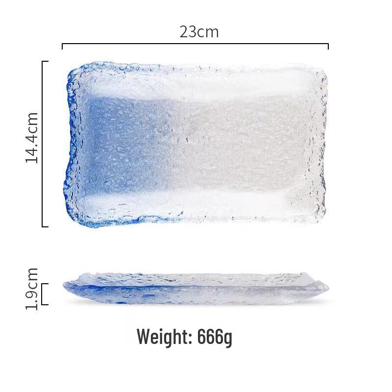 ZISIZ Gradient Glass Serving Dish