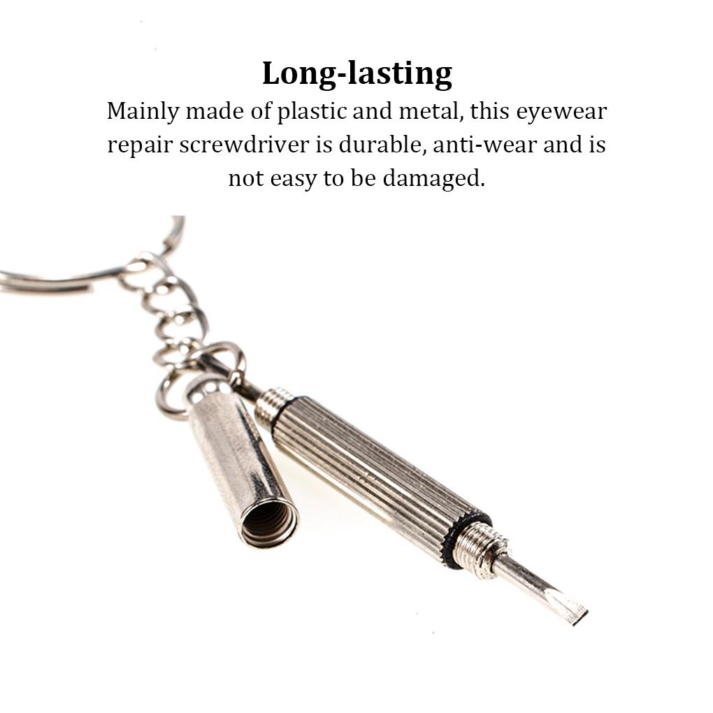 Mini Eyeglasses Repair Tool Sunglass Clock Eyewear Portable Screwdriver DIY Crafting Maintenance Multifunctional Handtool