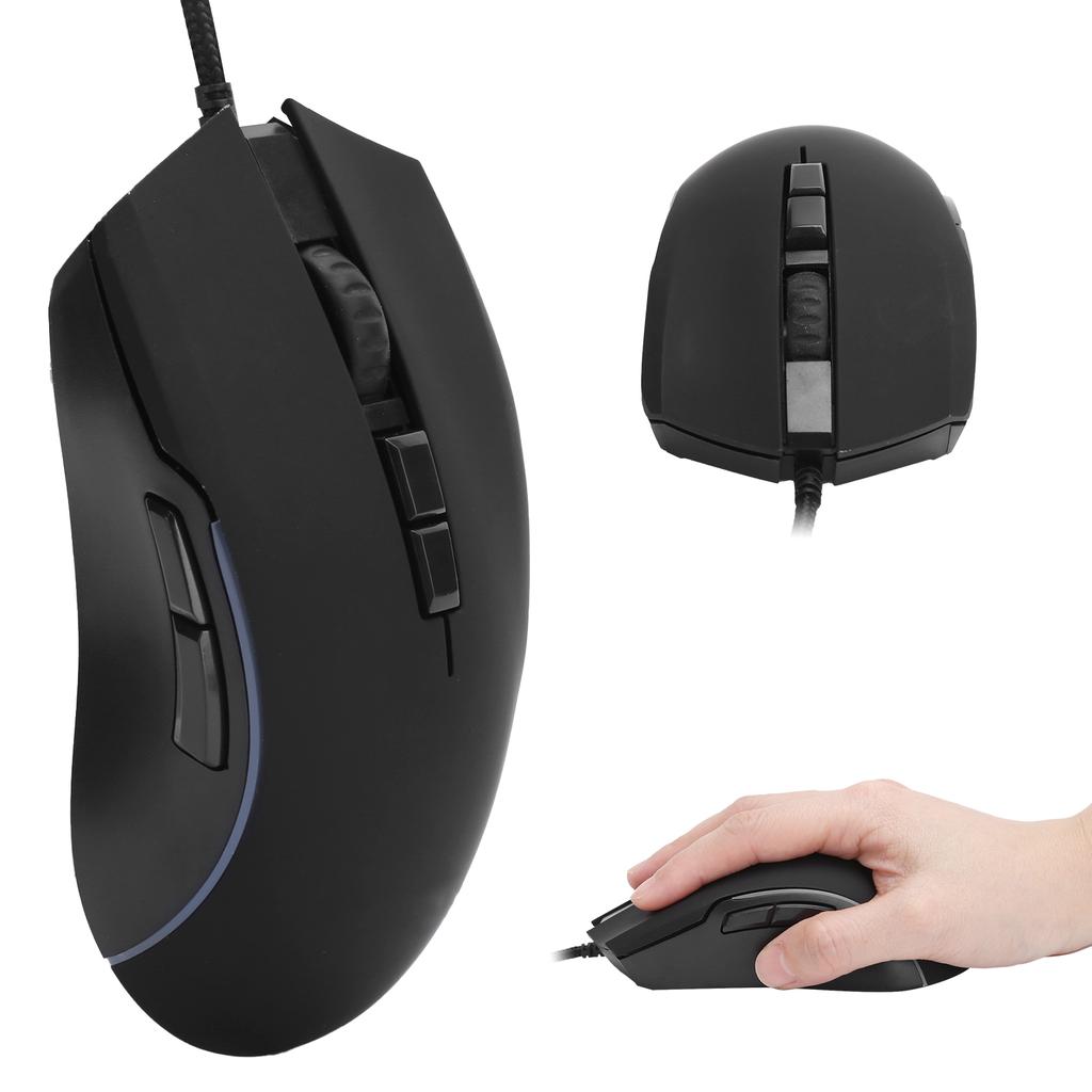 YFRUITFUL Wired Mouse 7200dpi RGB Light Gaming Mouse 7 Buttons USB Computer Mouse