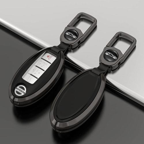 Fumezu Nissan Key Case Assembled Key Case Metal + TPU Key Bag Suitable for Nissan Nissan Teana X-TRAIL