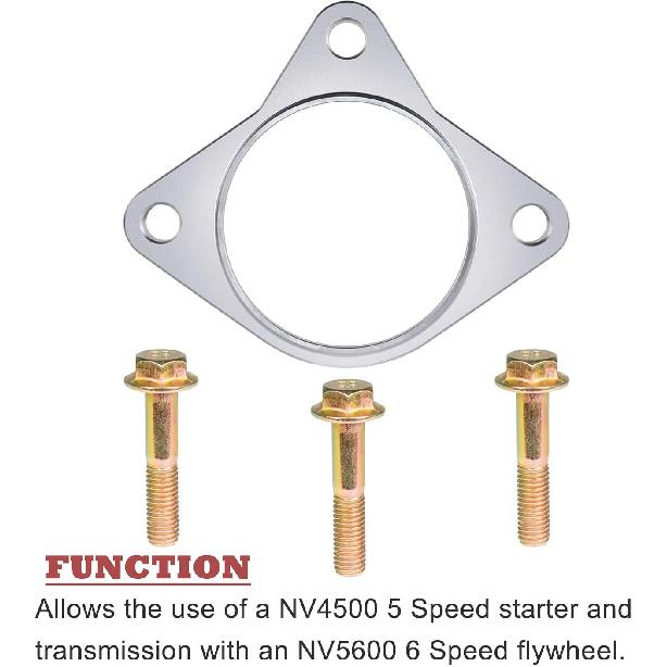 Starter Spacer Kit Bolts 5 Speed Suitable for Dodge Cummins 5.9L 1994-2002
