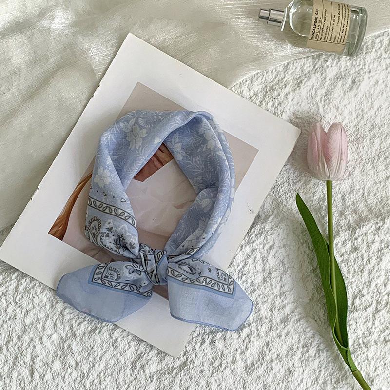 

Шелковый шарф на шею маленький квадратный шарф приятный к коже мягкий дышащий шарф для ухода за шеей в горошек с узором «кашемир» платок на голову повязка на голову лента для волос