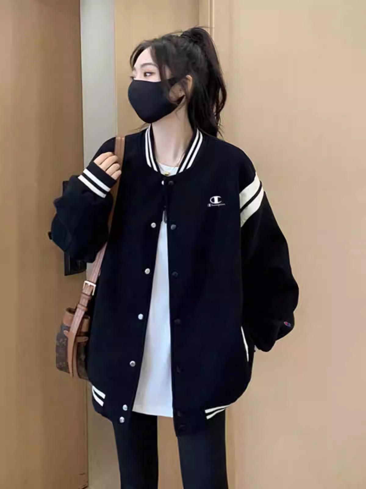 Женская модная высококачественная свободная повседневная бейсбольная куртка - Весна/Осень M