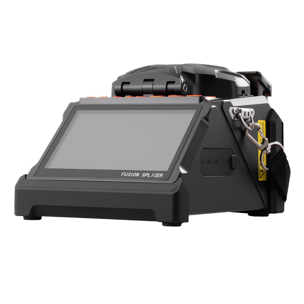 VEVOR Fiber Fusion Splicer 6 Motors, Core & Clad Alignment Fibers Optic Splicer with 6s Fast Splicing and 13s Heating, 5" LCD Screen