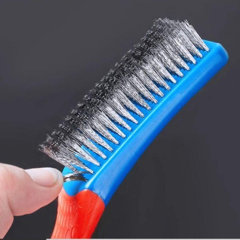 3pcs with Comfortable Plastic Handle Perfect for Removing Rust Welding Slag Dirt and Paint Heavy Duty Stainless Steel Wire Brush