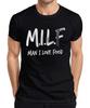 Milf Unisexe J'aime la Nourriture Cadeau Foodie Drôle Anniversaire Barbecue T-shirt Unisexe