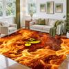 Norwich City Football Design Crystal Velvet Rug Soft Decorative Mat for Bedroom Entrance