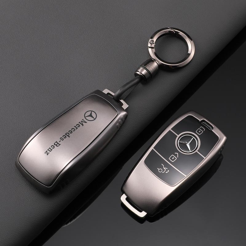QOK3 Car Key Case Fob Remote Protector Shell For Mercedes Benz A C E S G Class GLC CLE CLA W177 W205 W213 W222 X167 AMG Accessories