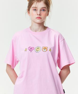 MISTER CHILD Friday Smile T-Shirt Pink