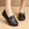 Plus Size 35-42 Women's Black Oxfords Sneakers Soft Bottom Ladies Shoes Female Footwear Comfort Mom Soft Leather Moccasins
