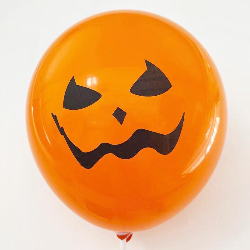 12 Halloween Themed Balloons Ghost Festival Latex Balloons Holiday Themed Party Decorative Balloons