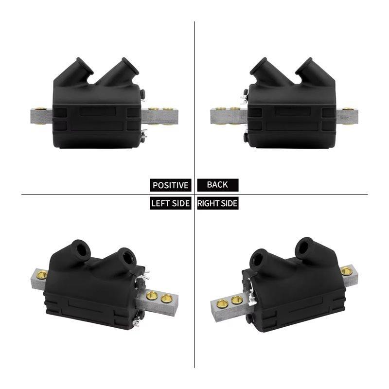Q2-Dual Fire 3 Ohm 12V Output Ignition Coil For Big Twin 1970-98 Touring Models FLH Dyna Softail FXDL Sportster Motorcycl