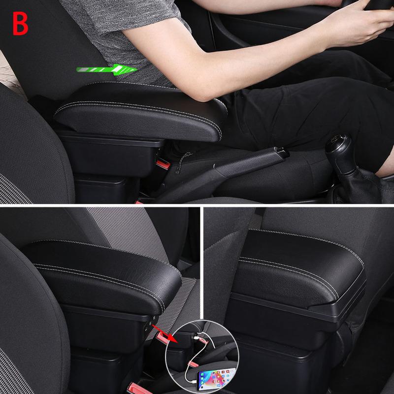 For Nissan Note Armrest Box For Nissan NOTE Car Armrest Interior Details Retrofit Parts Car Accessories Storage Box Ashtray