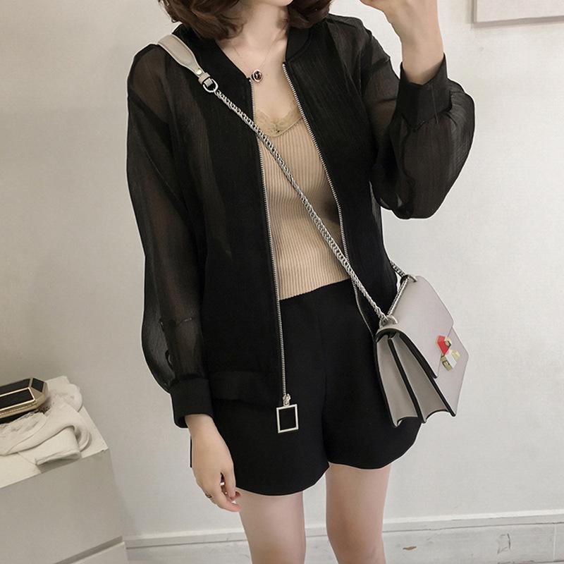 Sunscreen Clothing Women's Long-sleeved Summer Plus Size Women's Loose Cardigan Baseball Clothing Jacket