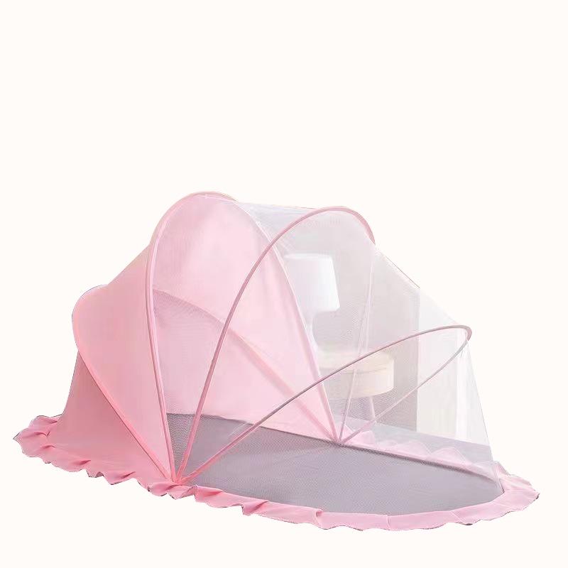 Foldable Baby Sunshade & Mosquito Net Yurt - Easy Install, No Bottom