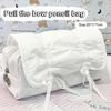 Creative Korea Style Bow Pencil Case Large Capacity Multi-Layer Storage Drawstring Pencil Bags Office Supplies Storage Bag