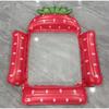 Foldable Fruit Print Floating Water Hammock Lounger Inflatable Pool Float Bed Chair for Summer Home Swimming Pool Lake Beach