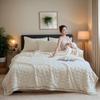 New Heart Check Blanket Cozy Thickened Nap Versatile Lightweight Comfortable Blanket Solid Color Blanket for Office Home Travel