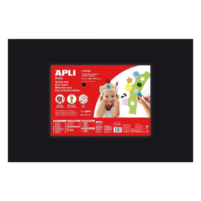 Thermoformable EVA Foam 40x60 Cm Black 5 Sheets