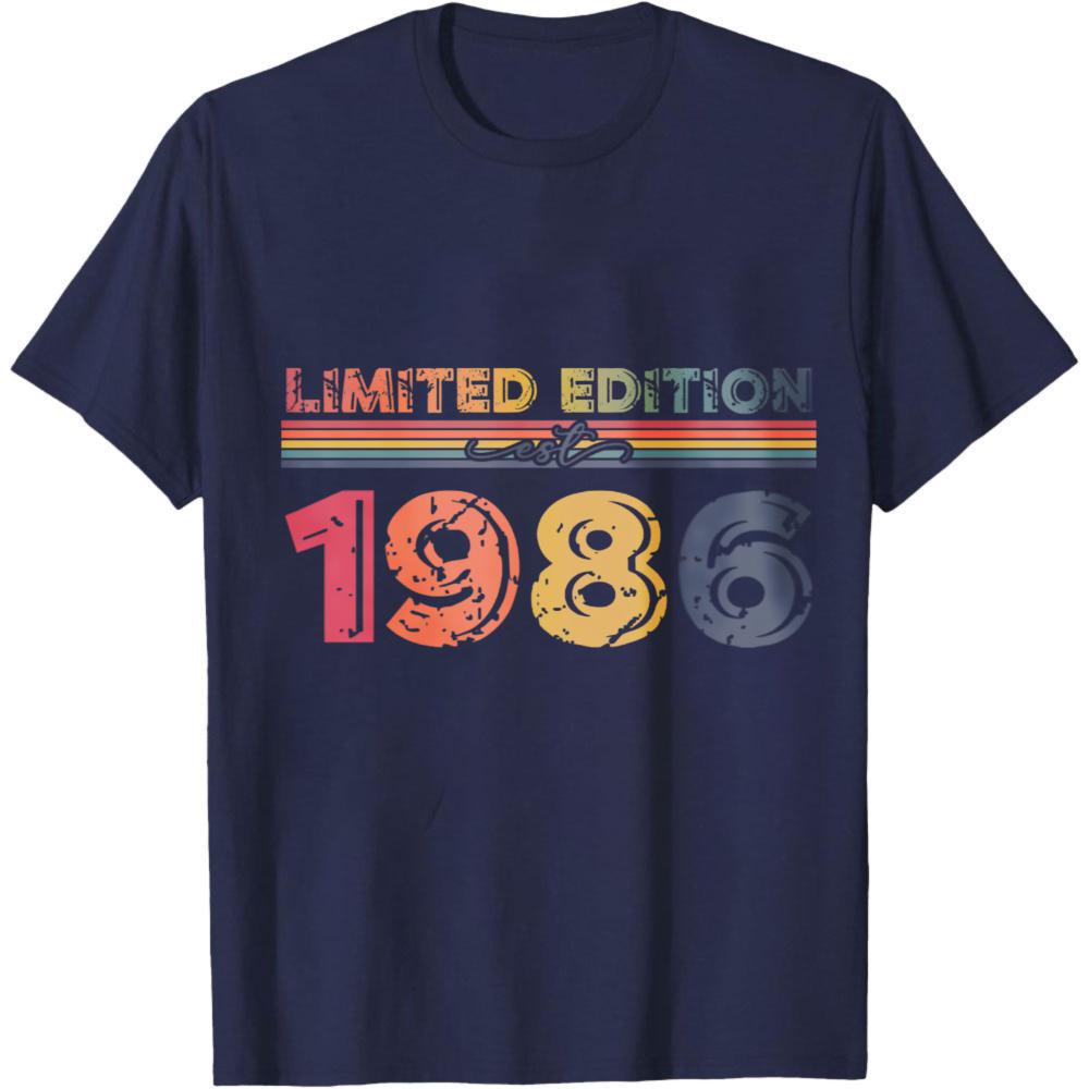 Limited Edition 1986 Vintage Style Summer Unisex TShirt Retro Design Unisex Casual Wear For Birthday Gift Anniversary Celebration