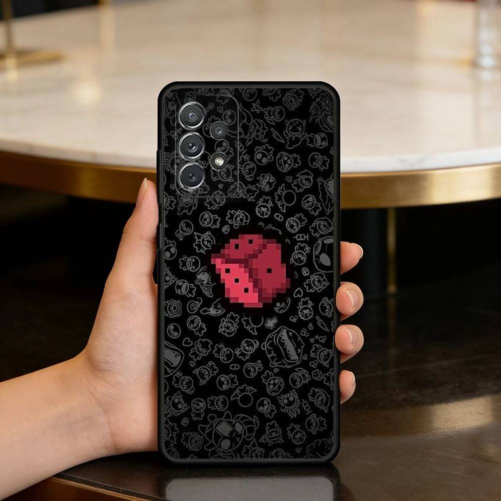 The B-Binding Of I-Isaac-AC Soft Silicone Black Cover Phone Case For Samsung Galaxy A73,A72,A71,A70,A53,A52,A51