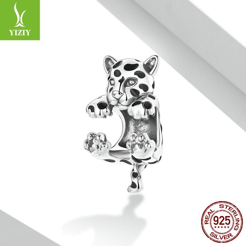 Yinziyun Fun Cheetah DIY 925 Sterling Silver Bead Accessories BSC556