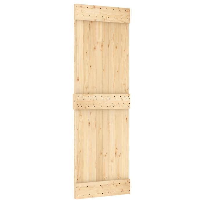 VidaXL Sliding Door and Hardware Kit 70x210 Cm Solid Pine 3332694