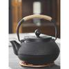 300/1200ml Black Japanese Cast Iron Teapot Iron Kettle Tetsubin Teapot Comes with Strainer Flower Tea Set Decoration Ornament