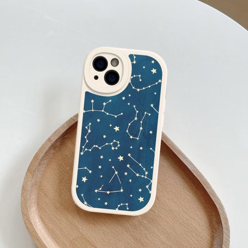 

Twelve Constellations Pattern Phone Case Hard Leather For iPhone 16 15 14 13 12 Mini 11 14 Pro Max Xs X Xr 7 8 Plus Fundas iphone 13promax