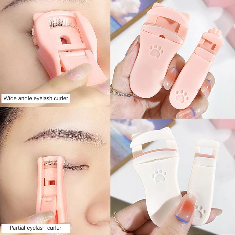 Süßer Katzenpfoten Wimpernzange Langanhaltend Professionell Wimpernclip Augen-Schönheitswerkzeug Kosmetisch Passend für alle Wimpernformen