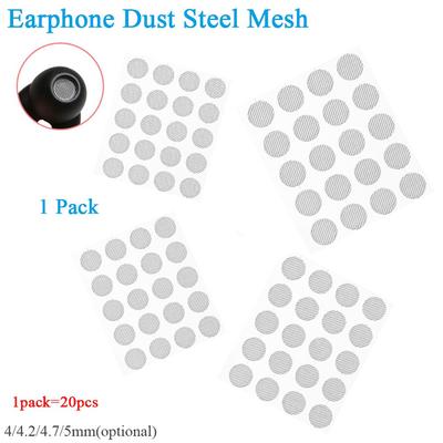 Headset-Ersatzteile In-Ear-Kopfhörer Teile Filtersieb Staubnetz Staubdichtes Netz Stahlgewebe