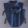 Korean Style Jean Fabric Fake Collar for Women Multi Use Sweater Hoodie Shirt Casual Decorative Fake Collar Women Accessories