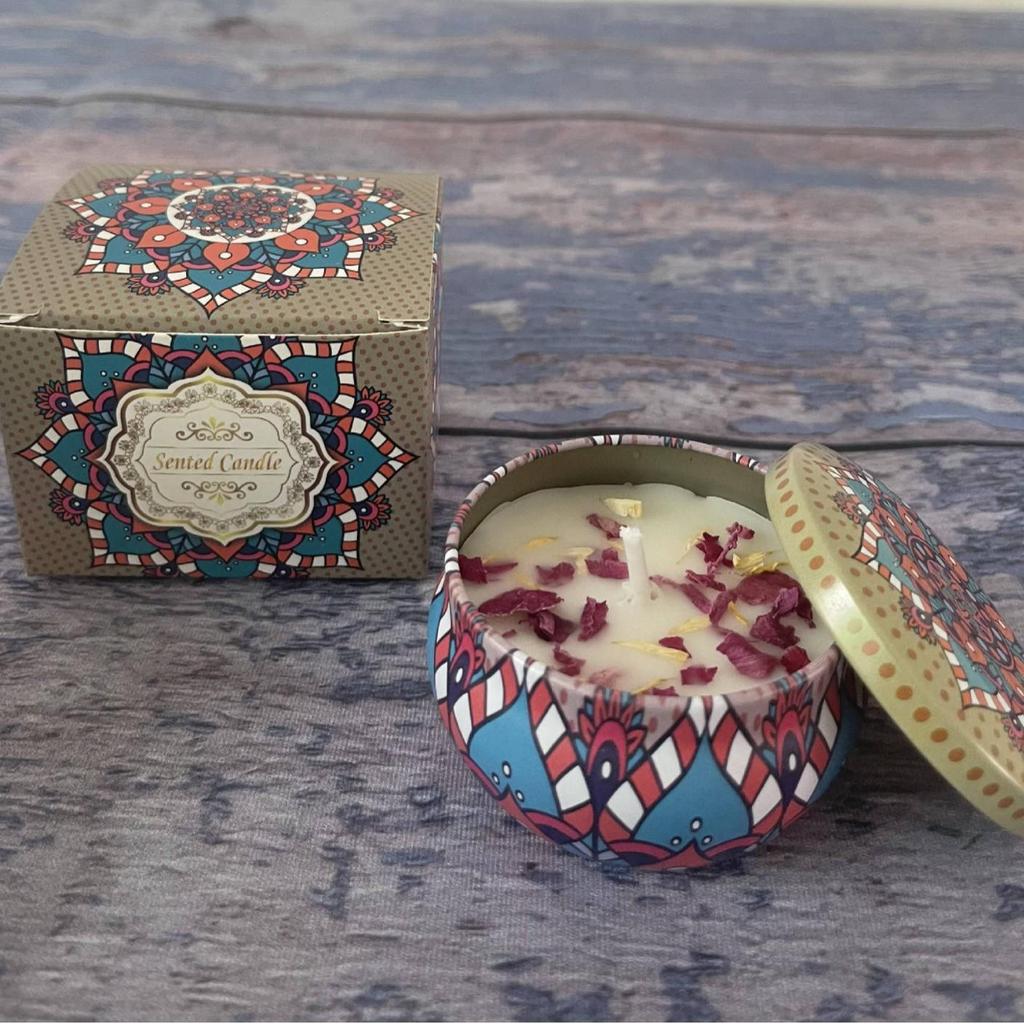 Soy Wax Dried Flower Scented Candle – Wedding & Birthday Aromatherapy Gift