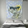Tatty Teddy Wall Tapestry Aesthetic Wall Hanging Printed Fabric Blanket Decorative Tapestries for Bedroom Living Room Home Decor