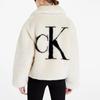 Calvin Klein Logo Print Zip-Up Jacket Women jackets Off-White J20J219842-ACF