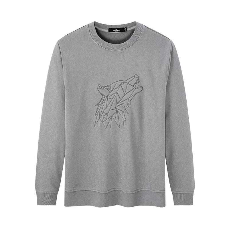 

SEPTWOLVES Geometric Wolf Head Crewneck Sweatshirt 2XL