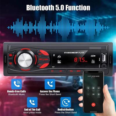 Radio Auto Stereo Bluetooth Audio Apeluri Hands-Free Player Mp3 Receptor Fm Introducere Card Cu Telecomandă