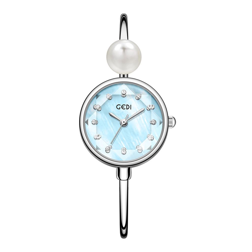 Pearl Bracelet Fashionable And Exquisite Watch Women, Personalized Diamond-Encrusted Waterproof And Versatile Quartz Watch