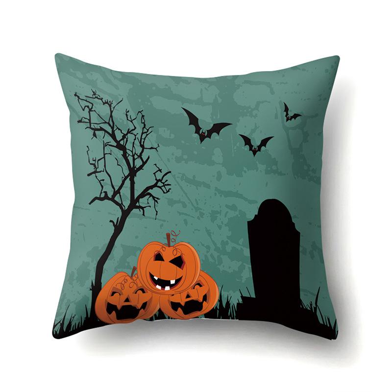 Halloween Pillowcase Car Waist Pillow Pumpkin Sofa Cushion Cover Office Home Living Room Pillowcase