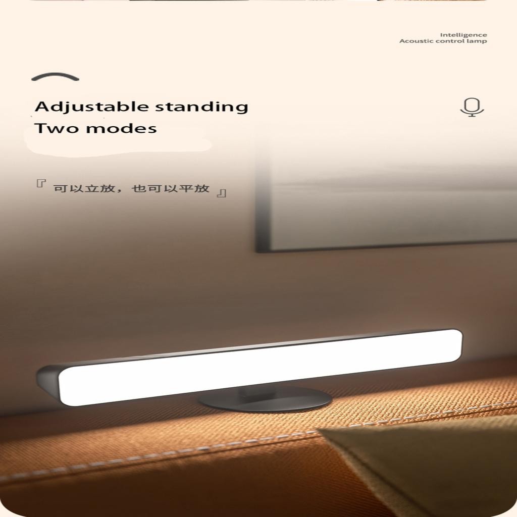 New 1pc Portable Dimmable LED Night Light with Voice Control, Multi-Colour Modes for Bedroom, Living Room, Study, Camping - Brig