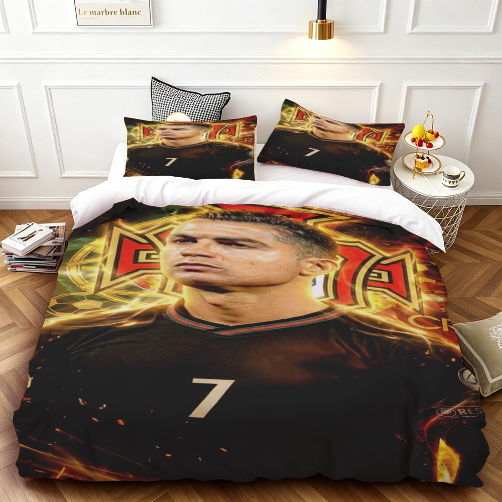 Duvet Cover Cr7 Durable, High-Definition Printing, Single/Double Size, Large/Extra-Large Size, Suitable For Boys And Girls