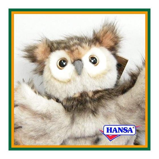 HANSA Stuffed Hand Puppet 7159 Owl 34 OWL Puppet Show Owl