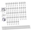 50Pcs Key Bottle Openers Rustic Multifunction Decorative Craft with Ribbons for Party Favors Wedding Birthday Graduation Events