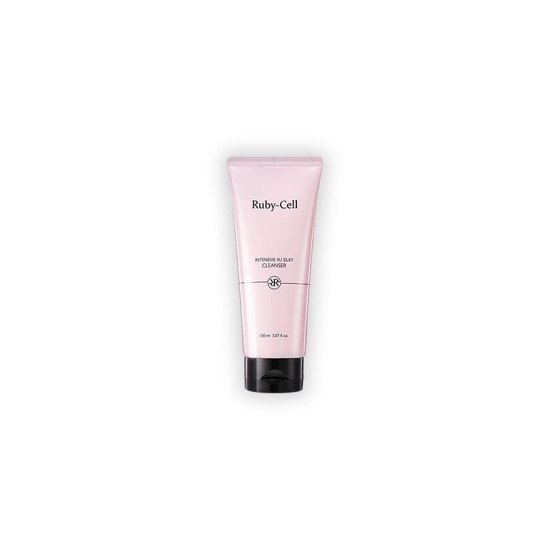 Ruby Cell Intensive 4U Silky Cleanser 150ml Feuchtigkeitsmild für die Pflege empfindlicher Haut Olivenöl, feuchtigkeitsspendend, milde Reinigung, feuchte Haut